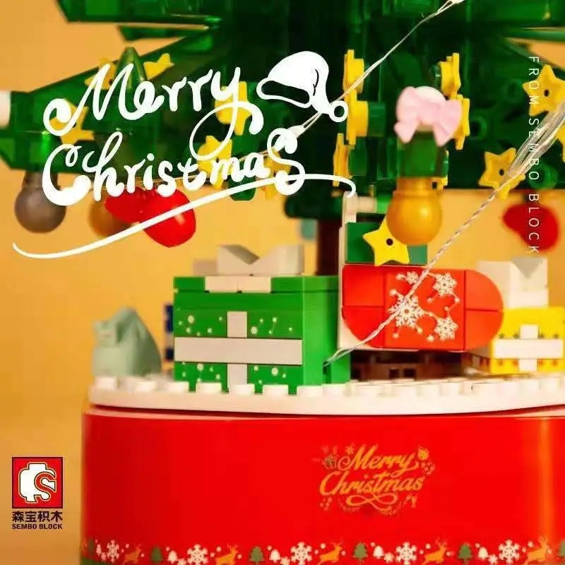 SEMBO 601097 486PCS Idea seriesChristmas tree music box Building Blocks Toys from China