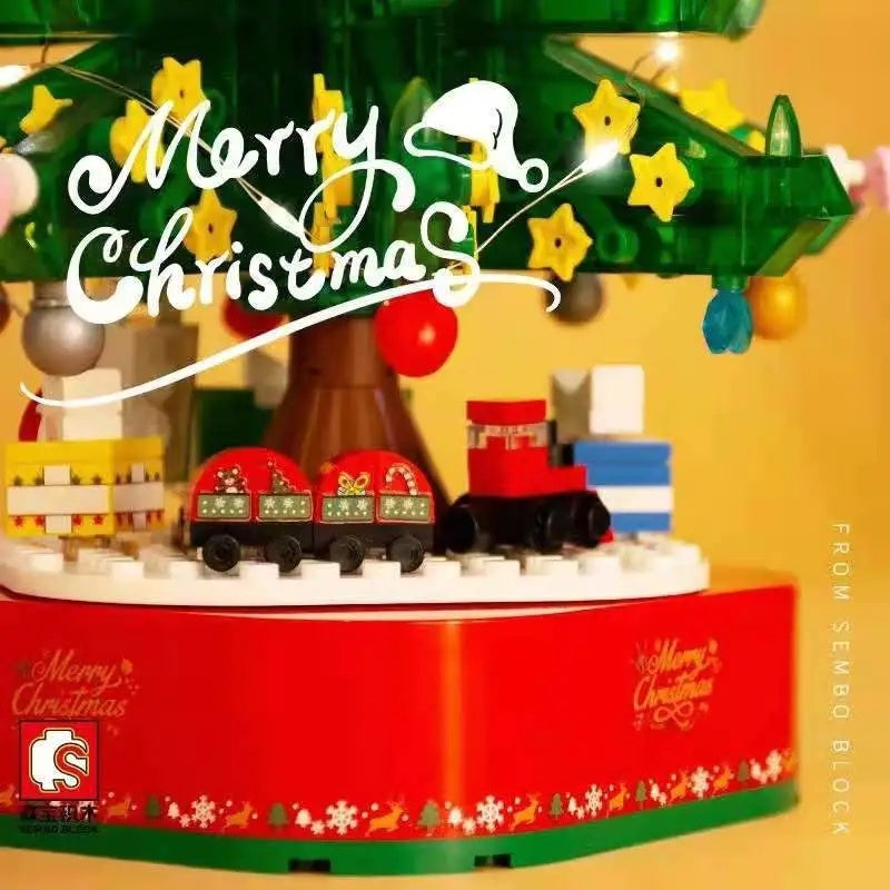 SEMBO 601097 486PCS Idea seriesChristmas tree music box Building Blocks Toys from China