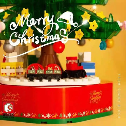 SEMBO 601097 486PCS Idea seriesChristmas tree music box Building Blocks Toys from China