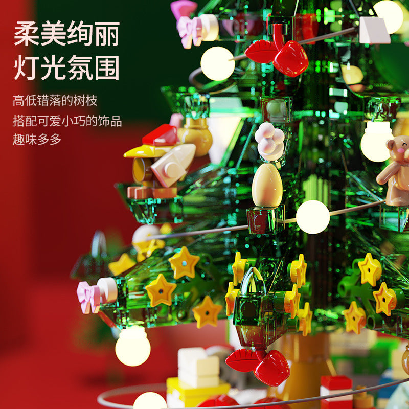 SEMBO 601097 486PCS Idea seriesChristmas tree music box Building Blocks Toys from China
