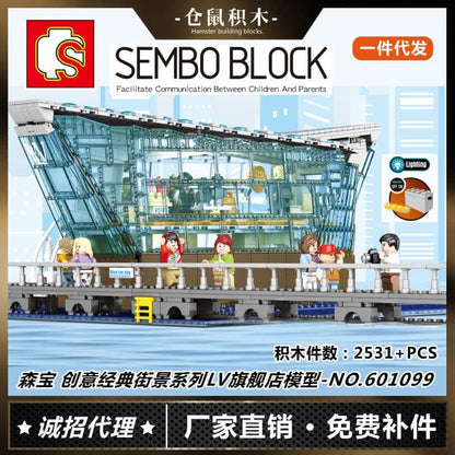 SEMBO 601099 Singapore LV flagship clothing and jewelry store with led light