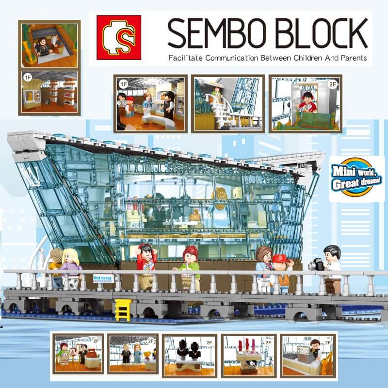 SEMBO 601099 Singapore LV flagship clothing and jewelry store with led light