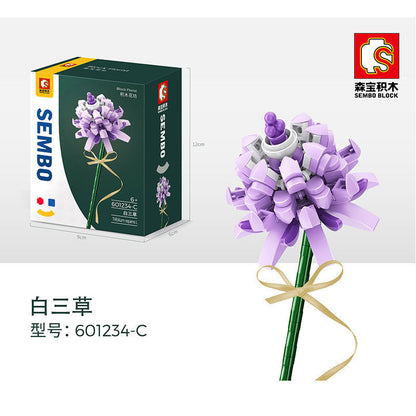 SEMBO 601234 Block Florist Series Trifolium Repens L Building Blocks 137pcs Bricks Toys model From China
