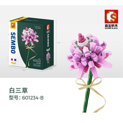 SEMBO 601234 Block Florist Series Trifolium Repens L Building Blocks 137pcs Bricks Toys model From China