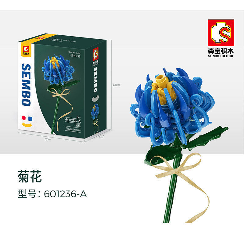 SEMBO 601236 Block Florist Series Chrysanthemum Building Blocks 96pcs Bricks Toys Model From China