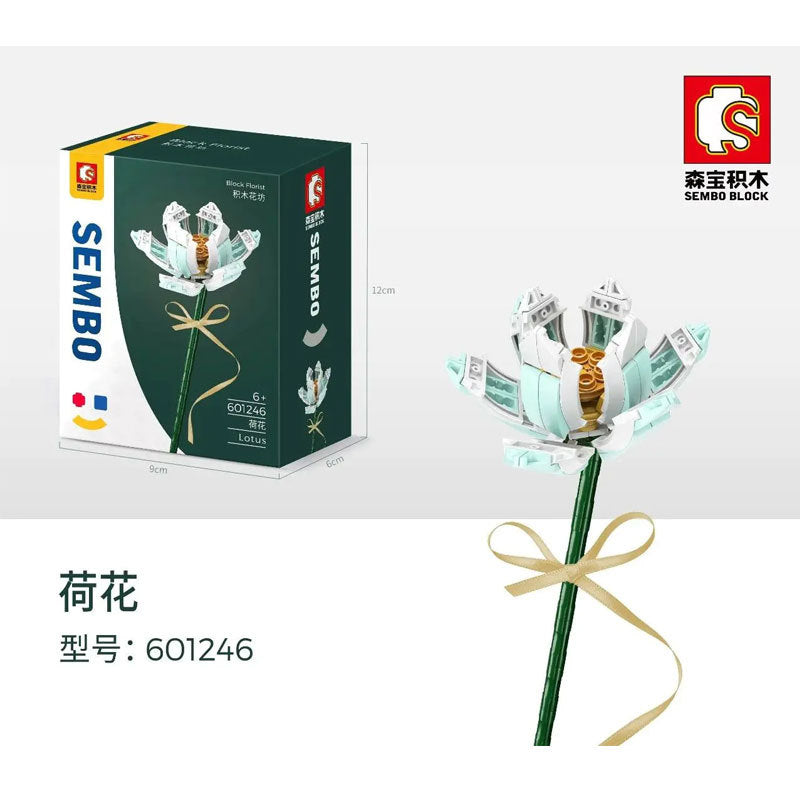 SEMBO 601246 Block Florist Series Lotus Building Blocks Bricks Toys Model From China