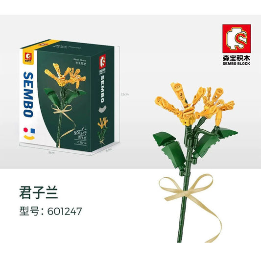 SEMBO  601247 Block Florist Series Kaffir Lily Building Blocks Bricks Toys Model from China
