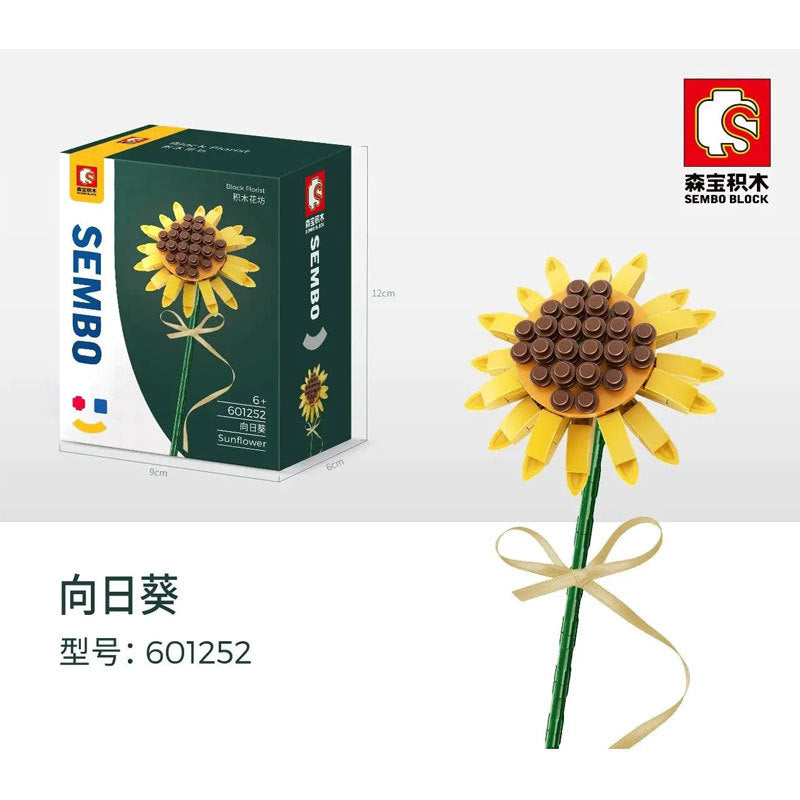 SEMBO 601252 Block Florist Series Sunflower Building Blocks Bricks Toys Model From China