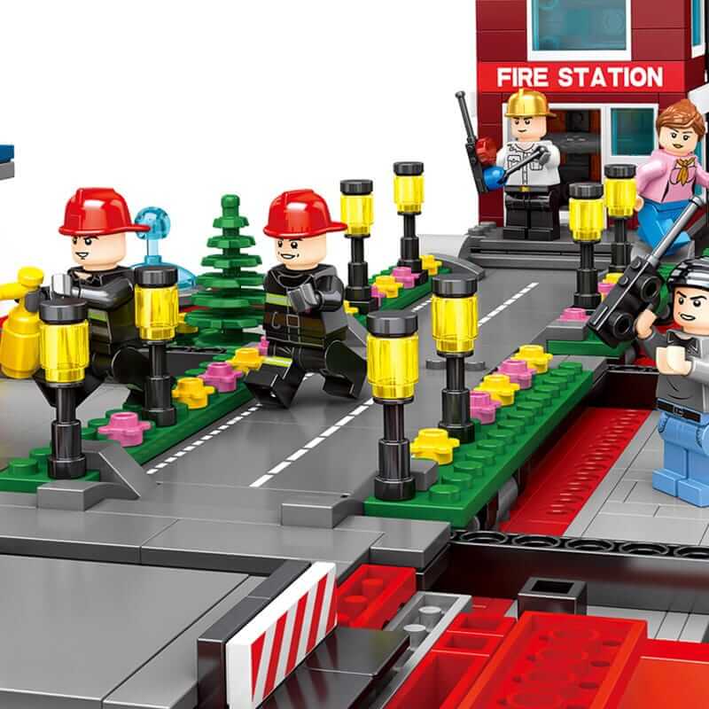 SEMBO 603063 Red miniature city fire truck