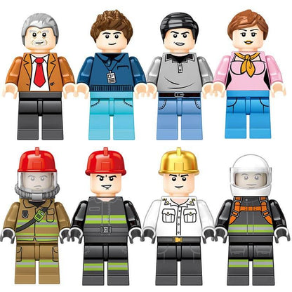 SEMBO 603063 Red miniature city fire truck