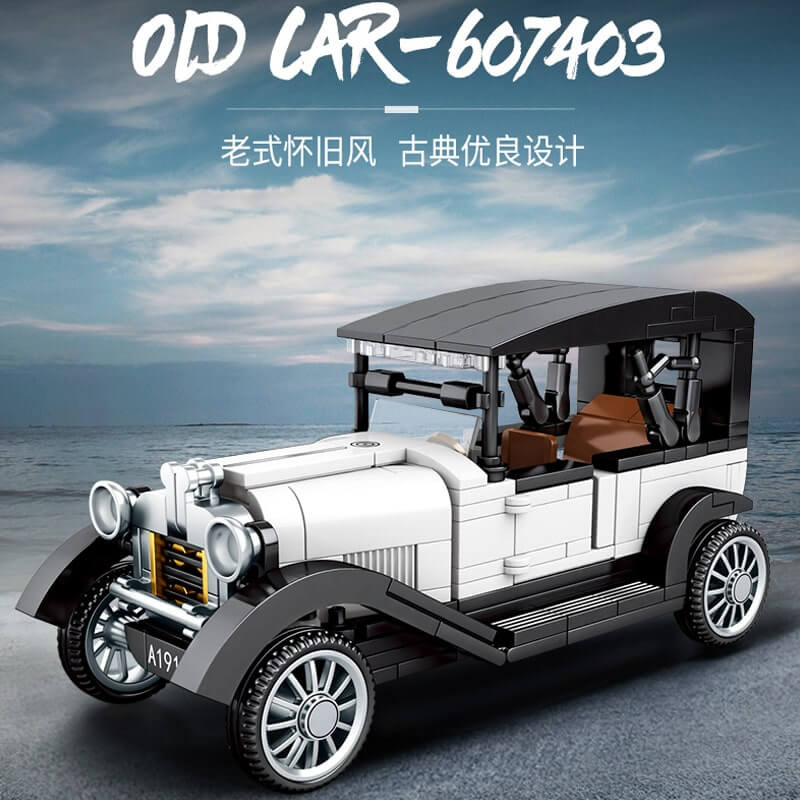 SEMBO 607400-607403 Classic Retro Vintage Famous Car