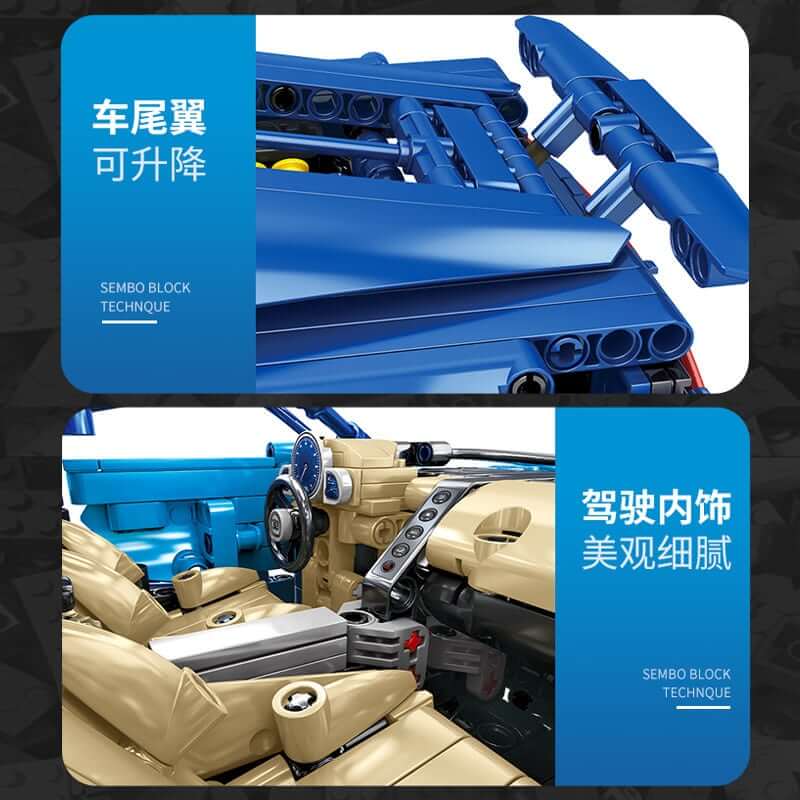 SEMBO 701941 Bugatti sports super car 1:14