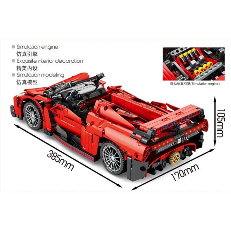 SEMBO 701942 Lamborghini poison 1:14 super car