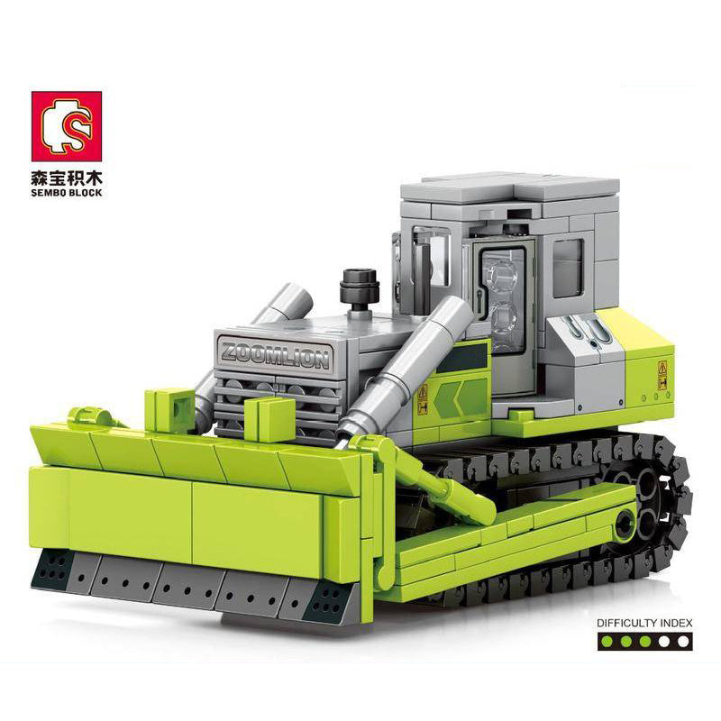 SEMBO 705102 Moc ZOOMLION Bulldozer Car Model Building Blocks 280pcs Bricks Toys From China.