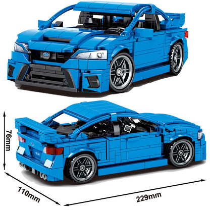 SEMBO 705806 Technic Subaru WRX STI 1:18 Building block sports car model 812pcs Toys For Gift from China