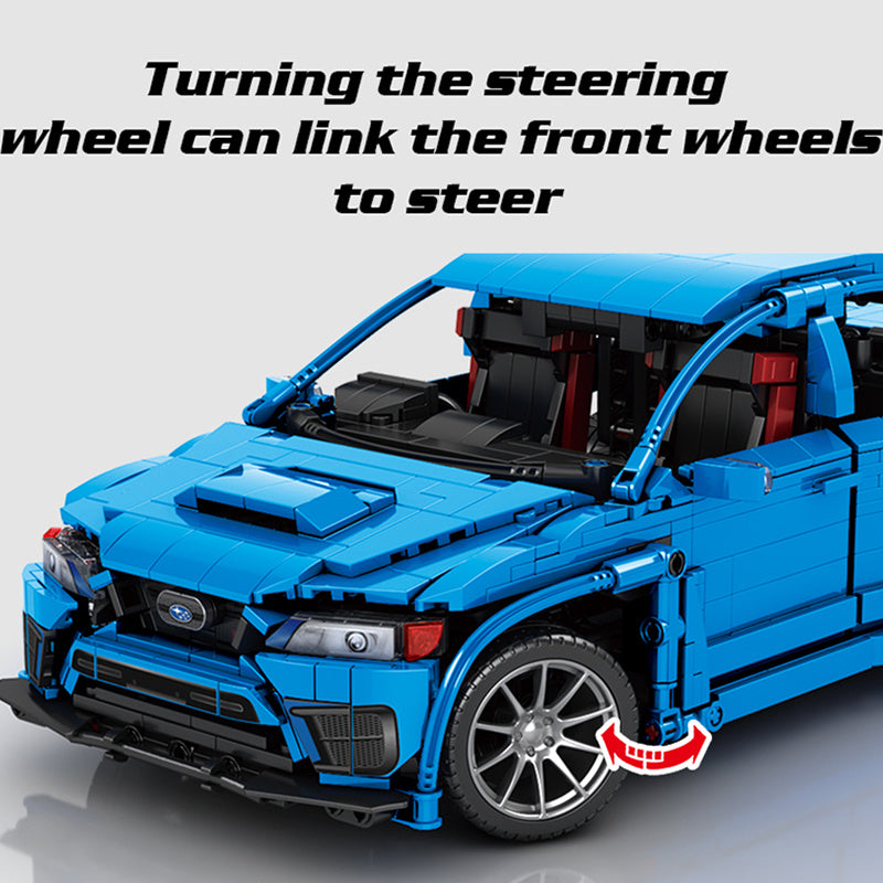 SEMBO 705990 Technic Motor Subaru WRX STI 1:14 Racing Car Building blocks 1824pcs From China Delivery.