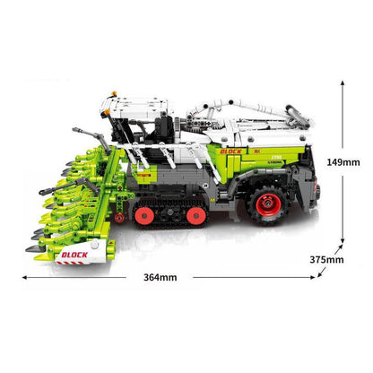 SEMBO 710000 Technical MOC Remote Control Technique Farm Harvester Model 2023pcs Bricks from China.