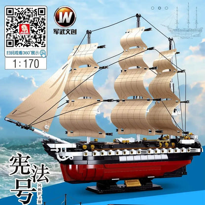 SLUBAN M38-B0836 USS. CONSTITUTION 1:170