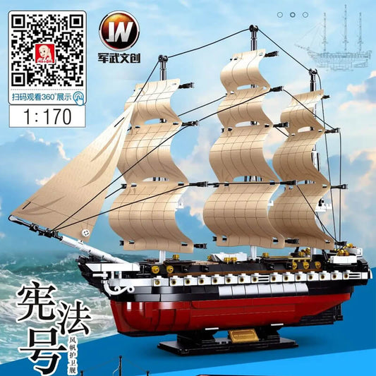 SLUBAN M38-B0836 USS. CONSTITUTION 1:170