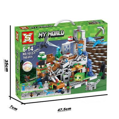 SX 1013-1 Game My World Institution Cave Series building blocks 760pcs bricks Toys For Gift ship from China