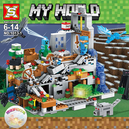 SX 1013-1 Game My World Institution Cave Series building blocks 760pcs bricks Toys For Gift ship from China