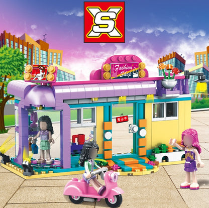SX3052 365pcs Liwei's Fashion Clothing Store Building Block Toys Ship From China
