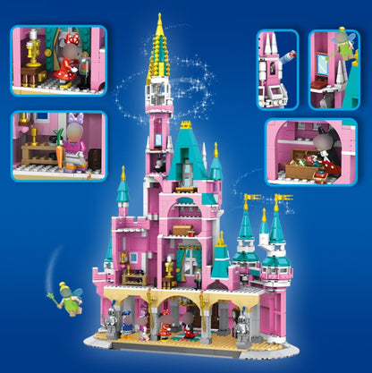SX9021 1676pcs Pink Castle Paradise Building Block Toy From China
