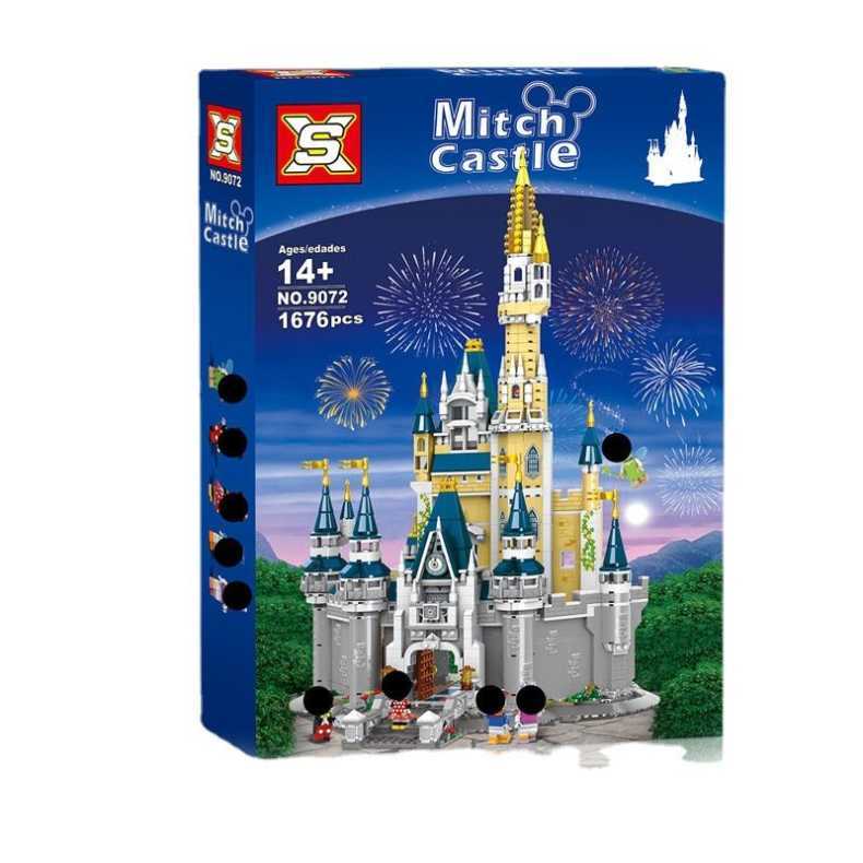 SX9072 Moc City Street Mitch Castle Building Blocks 1676pcs toys bricks no box from China.