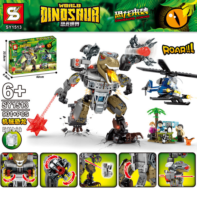 SY 1505 1506 1507 1508 1509 1510 1513 1514 Dinosaur World Series Building Blocks Toys From China