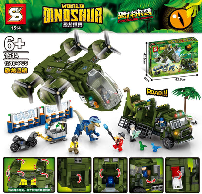 SY 1505 1506 1507 1508 1509 1510 1513 1514 Dinosaur World Series Building Blocks Toys From China