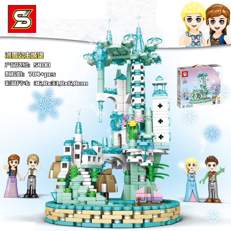 SY 5400 784pcs S-girl Ice Castle Building Blocks Toy From China