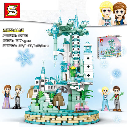 SY 5400 784pcs S-girl Ice Castle Building Blocks Toy From China