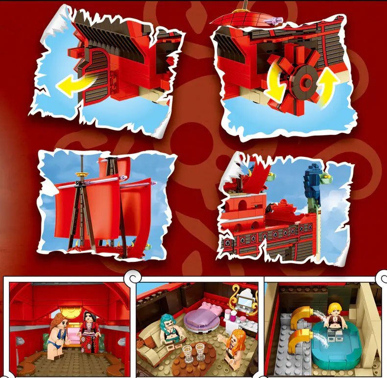 SY 6296 One Piece Series Cartoon Boa Hancock Building Blocks Toys 1099pcs Bricks Model Sets From China