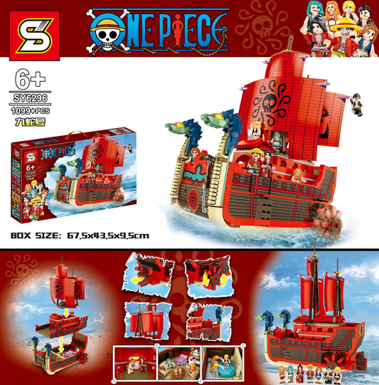 SY 6296 One Piece Series Cartoon Boa Hancock Building Blocks Toys 1099pcs Bricks Model Sets From China