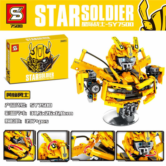 SY 7500 Bumble Bee Transformer Robot Soldier