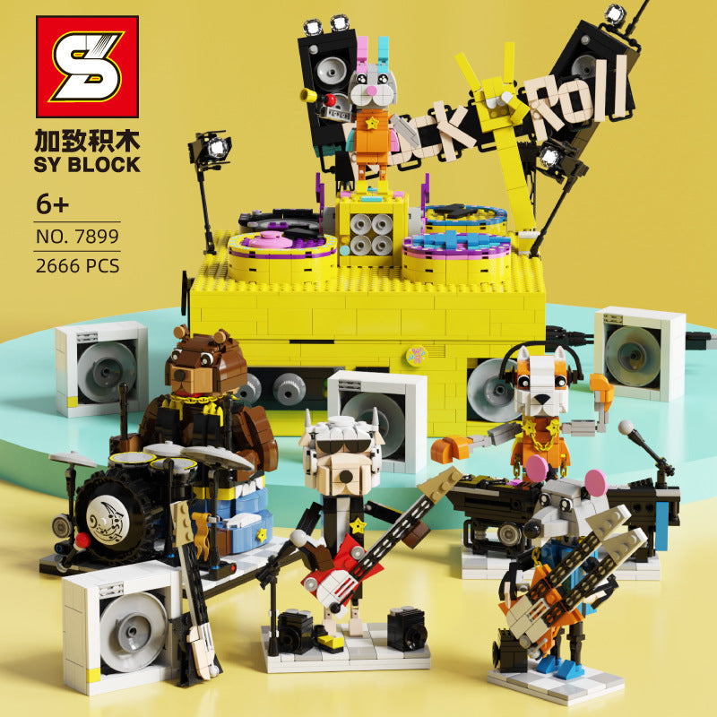 SY 7899 Idea Music box stage with ‘Bluetooth’ speaker building blocks 2666pcs Toys For Gift from China