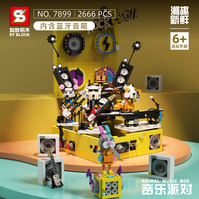 SY 7899 Idea Music box stage with ‘Bluetooth’ speaker building blocks 2666pcs Toys For Gift from China