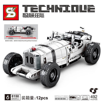 SY 8150 Mercedes-Benz SSK sports car pull back