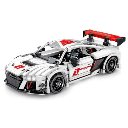 SY 8301 678pcs  Aodi A8 Pull Back Model Sports Car Product Hurricane Series Buliding Blocks Toy From China