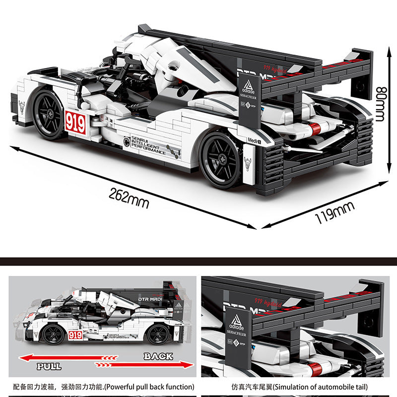 SY 8312 Technic Porscho 919 Racing car building blocks 727pcs Toys For Gift from China