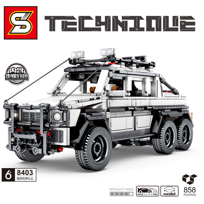 SY 8403 858pcs Benchi Big G Off-Road Vehicle Building Block Toy From China