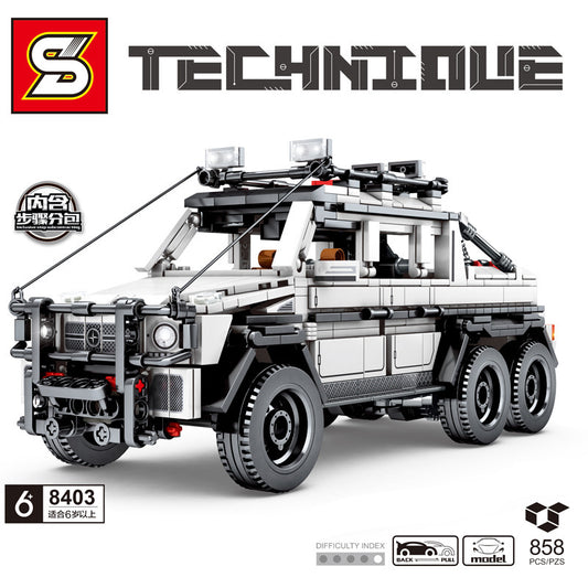 SY 8403 858pcs Benchi Big G Off-Road Vehicle Building Block Toy From China