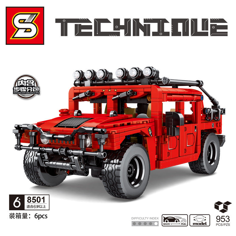 SY 8501 953pcs Juggernaut Hummer H1 Car Building Block Toy From China