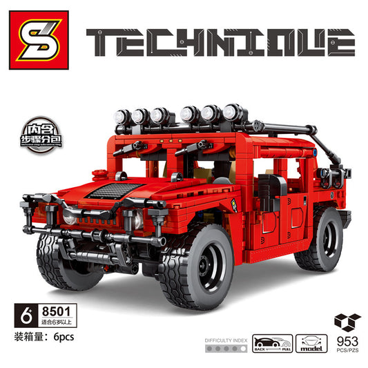 SY 8501 953pcs Juggernaut Hummer H1 Car Building Block Toy From China