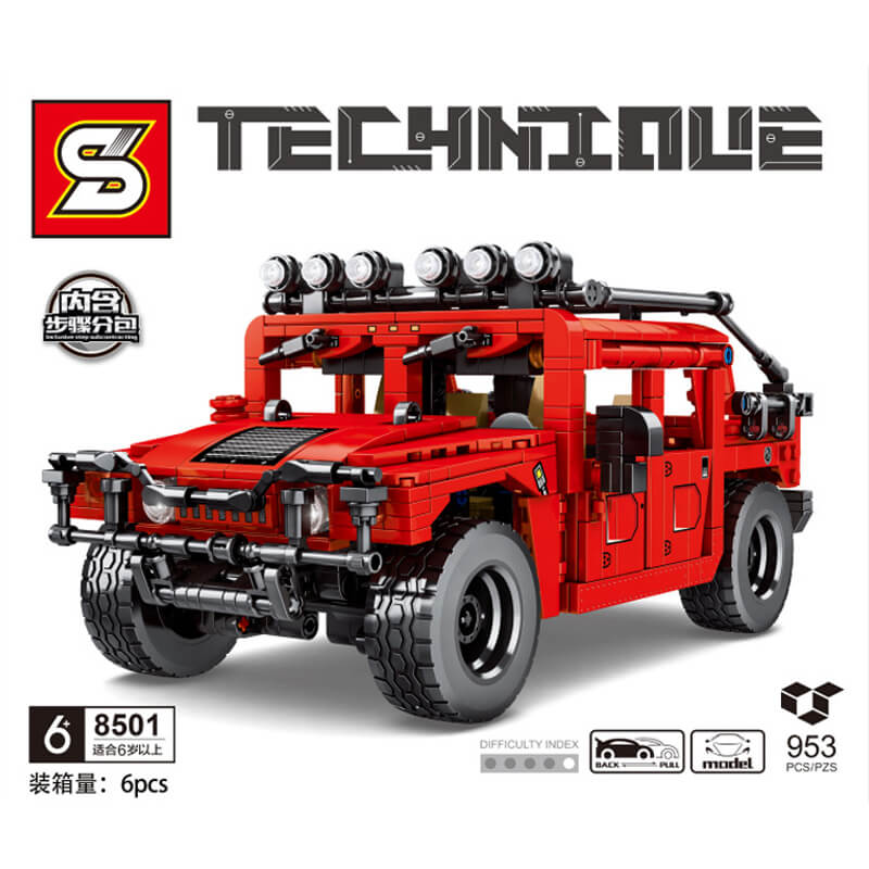 SY 8501 Hummer H1 Pull Back Car