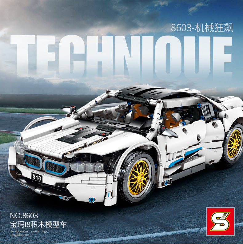 SY 8603 1270pcs Juggernaut Frenzy-BMW I81: 14 Building Block Toy From China