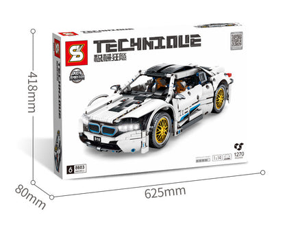 SY 8603 1270pcs Juggernaut Frenzy-BMW I81: 14 Building Block Toy From China
