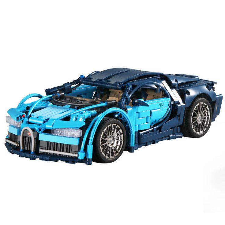 SY 8604 1220pcs Blue Bugatti 1:14 Sports Car Building Block Toy From China