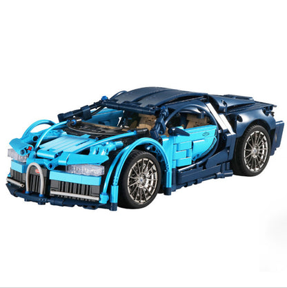 SY 8604 1220pcs Blue Bugatti 1:14 Sports Car Building Block Toy From China