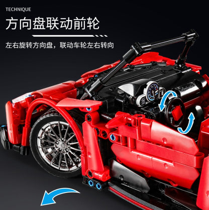 SY 8606 1213pcs Juggernaut Frenzy-Bugatti 1:14 Building Block Toy From China